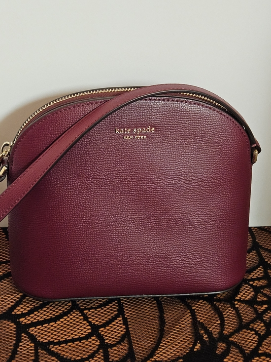 kate spade Handbags - Kate Spade Burgundy Crossbody Small Bag Like New Used Once